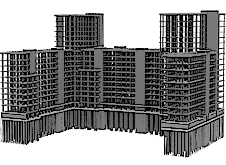 Многоэтажный жилой дом 
